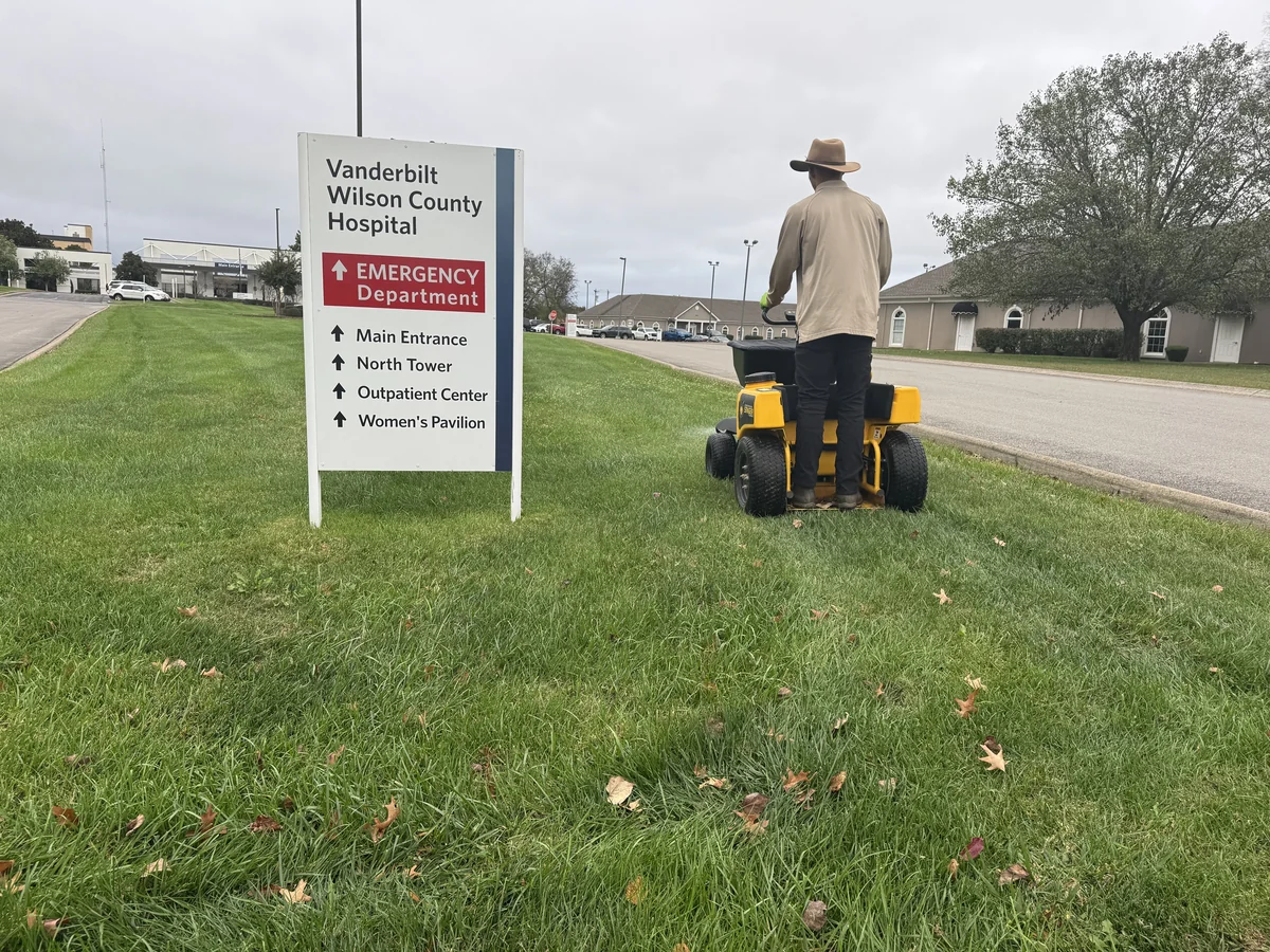 Professional Lawn Care at Vanderbilt Wilson County Hospital — Mr. Lawn Care, Middle Tennessee lawn treatment